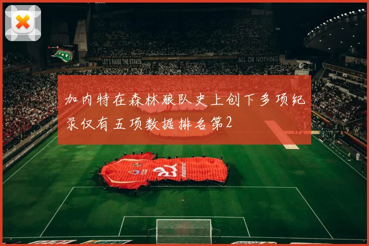 加内特在森林狼队史上创下多项纪录仅有五项数据排名第2